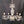 Load image into Gallery viewer, 5 Light Crystal Chandelier w/ Diamond Pattern Glass & Canopy 20" x 23" GS00593