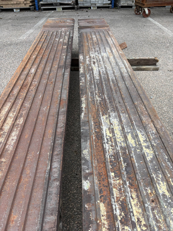 Early 1900's Cast Iron Commercial Building Facade Corner Brackets From Richmond, VA GA20320