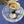 Load image into Gallery viewer, Vintage Crystal Clear Leaded Glass & Brass Flush Mount Ceiling Light 12" GS00831