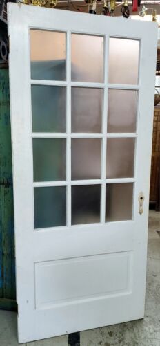 Frosted 12-lite 1 Panel Glass Door GAM0107