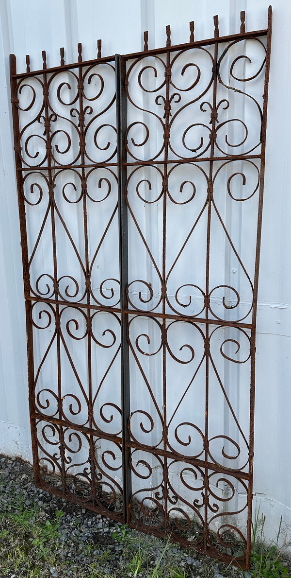 Antique Iron Garden Gate Pair GA20306