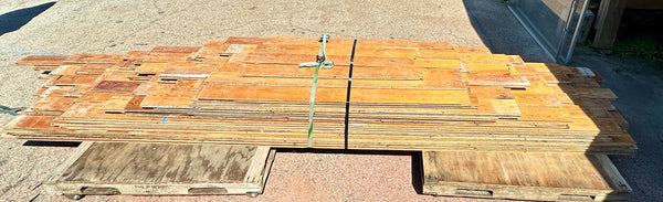 Early 1800s 5/4" Thick Heart Pine Flooring GA20396