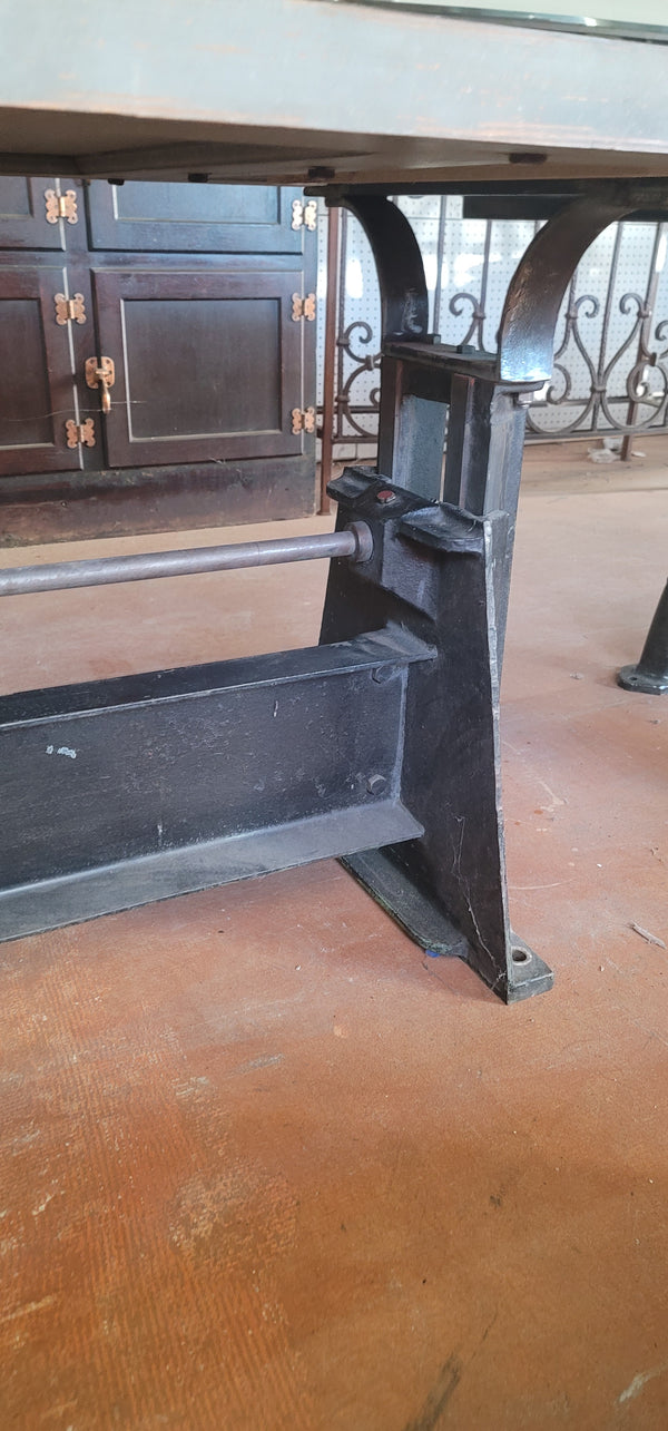 Custom Made Industrial Beach Mfg. Adjustable Crank Table 78 1/2" x 33" GS00835