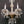 Load image into Gallery viewer, Restored 4 Light Crystal Chandelier w/ Faceted Prism Garland 25" x 19" GS00577