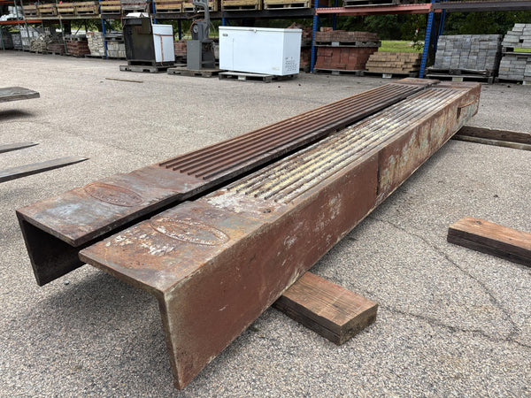 Early 1900's Cast Iron Commercial Building Facade Corner Brackets From Richmond, VA GA20320