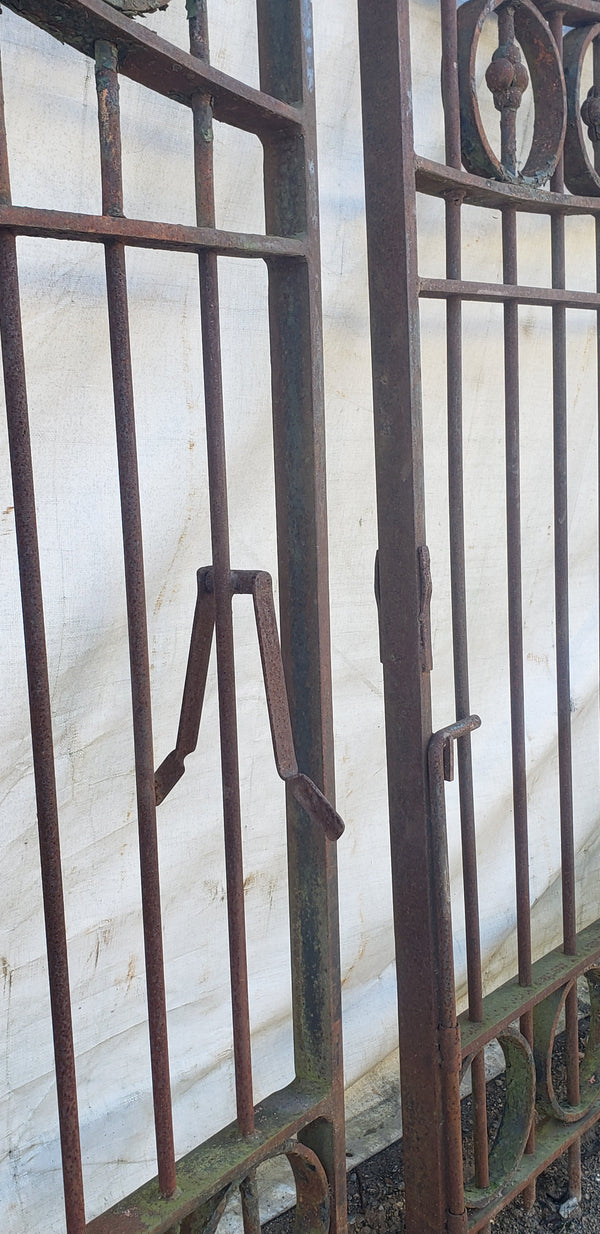 Cascading Arch Top Wrought Iron Gates 88 1/2" Wide by 88" Tall GA9613