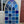 Load image into Gallery viewer, Blue Ripple Textured Glass Gothic Arch Window GA0451