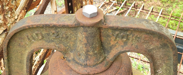 C.S. Bell Hillsboro Ohio 20" x 12" Cast Iron Bell #24 w/ Top Yoke GS00696