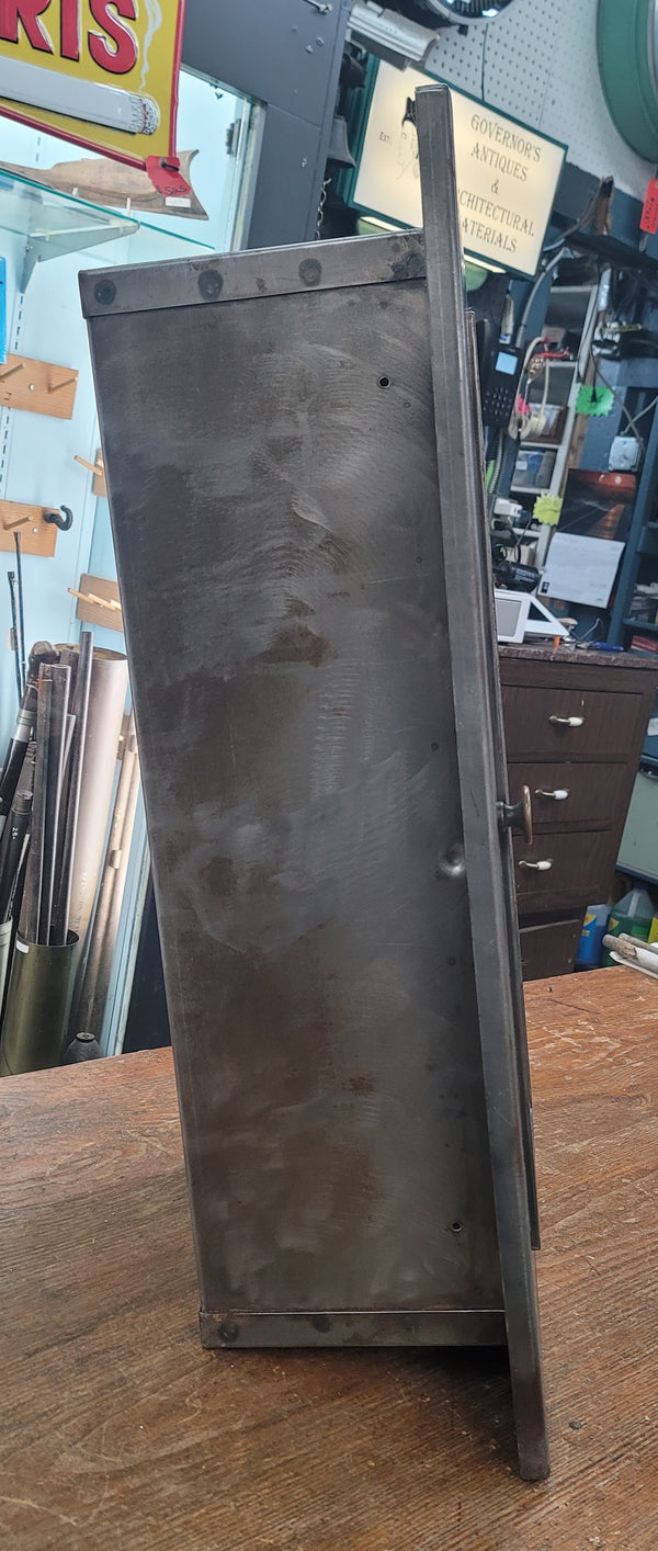 Custom Repurposed Fire Extinguisher Cabinet w/ Chicken Wire Glass GS00816