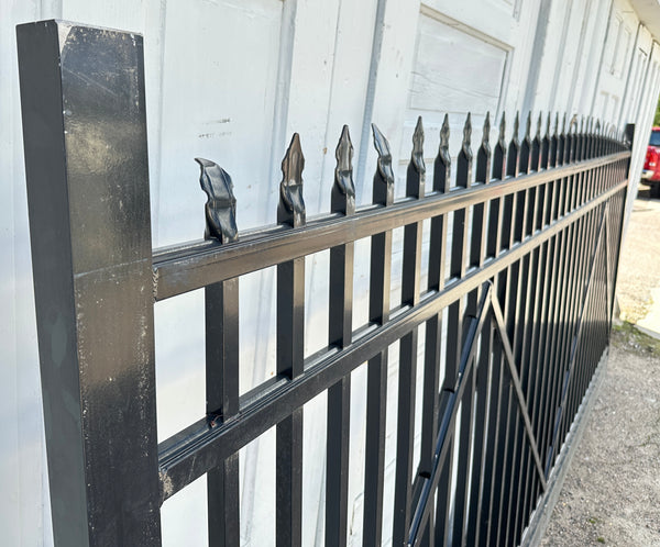 30 Ft Wide Aluminum Driveway Gate Pair GA20447