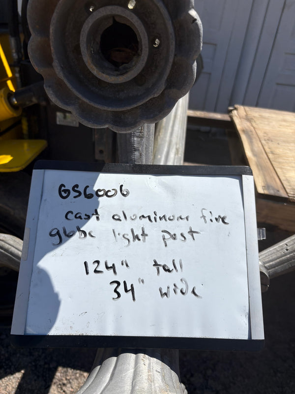 Cast Aluminum Five-Light Globe Post GS6006