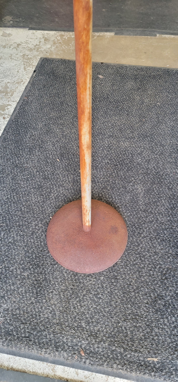 Vintage Free Standing "Smokers" Sign with Pole & Covered Ashtray 48" GS00829