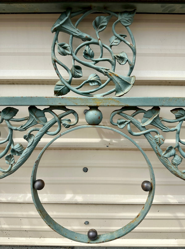Green Patina Wrought Iron Overhead Panel GA20340