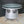Load image into Gallery viewer, Repurposed Side Table Metal Container w/ Beveled Tempered Glass Top GS00601