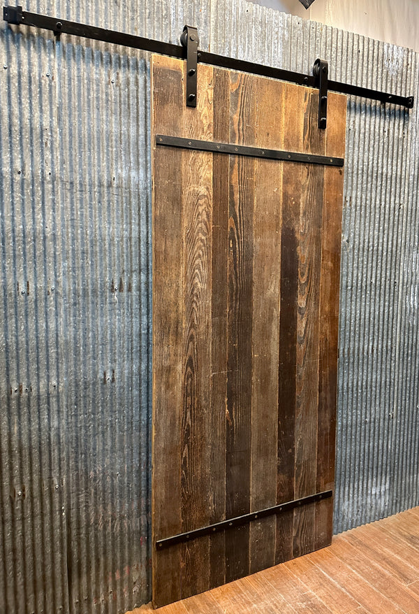 Antique Rolling Door - Made w/ 1850's Heart Pine Flooring GA20392