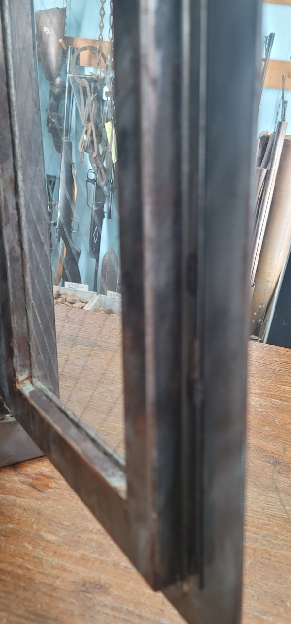 Custom Repurposed Fire Extinguisher Cabinet w/ Chicken Wire Glass GS00816