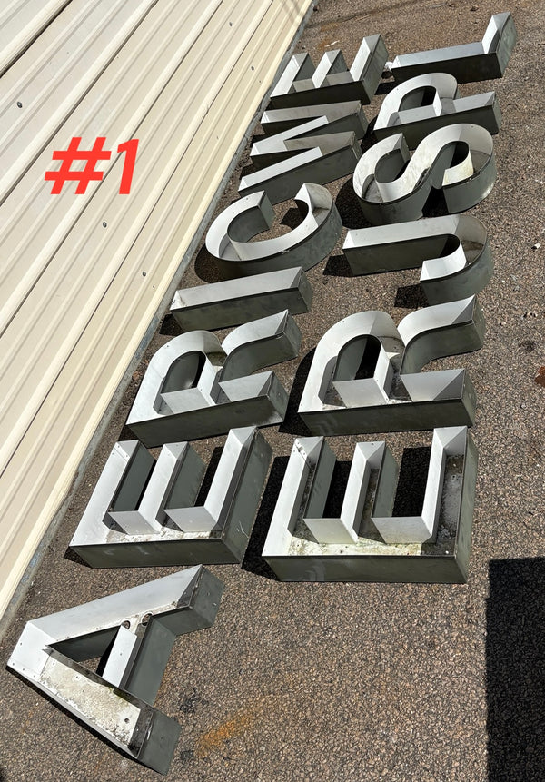 Tin Neon Letter Cans - 3 Sizes Available GA20465
