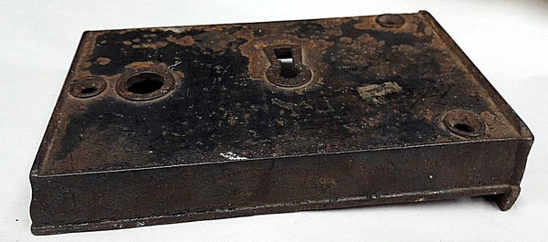 Cast Iron Left Side Rim Lock Box Case Only 7 3/4" x 4 7/8" GS00800