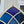 Load image into Gallery viewer, Blue Ripple Textured Glass Gothic Arch Window GA0450