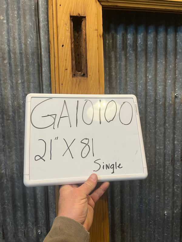 Half Glass Single Door with 4 Raised Panels 21" by 81" GA10100