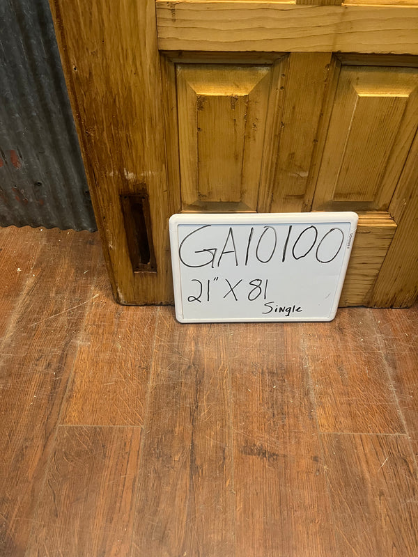 Half Glass Single Door with 4 Raised Panels 21" by 81" GA10100