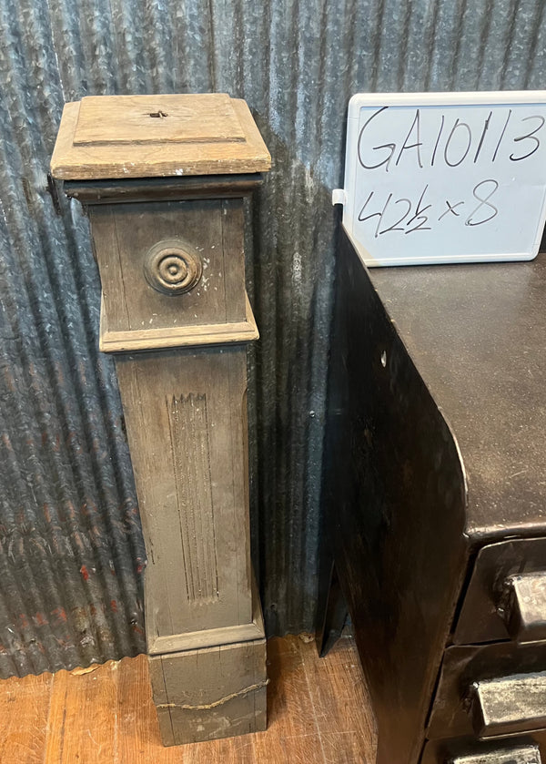 Stripped Wooden Newel Post 42 1/2 x 8" GA10113