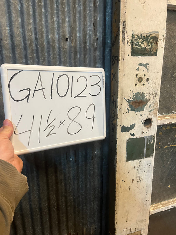 12 Pane Pebbled Chicken Wire Safety Glass Panel Door 41 1/2" x 80 3/4" GA10123