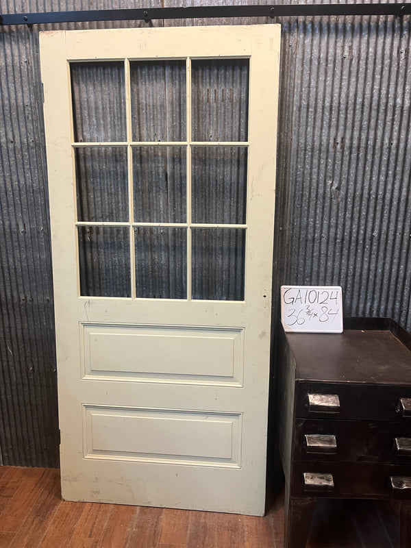 6 Panel Glass 2 Raised Panel Door 38 3/4" x 84" GA10124