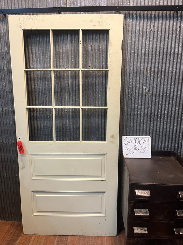 6 Panel Glass 2 Raised Panel Door 38 3/4" x 84" GA10124