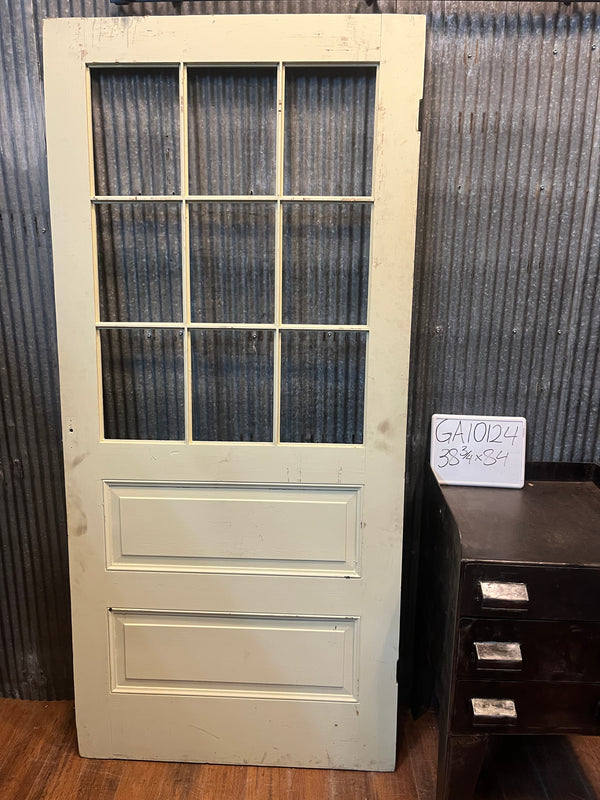6 Panel Glass 2 Raised Panel Door 38 3/4" x 84" GA10124