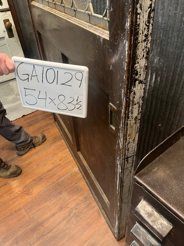 Unique Stained Glass Pocket Door 54 x 83 1/2 GA10129