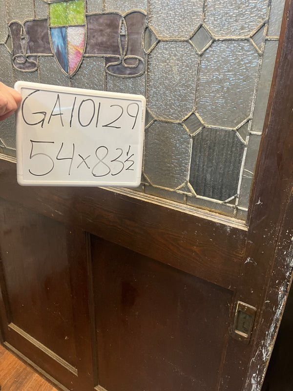 Unique Stained Glass Pocket Door 54 x 83 1/2 GA10129