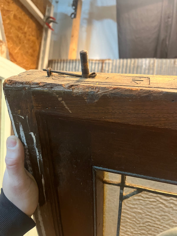 Unique Stained Glass Pocket Door 54 x 83 1/2 GA10129