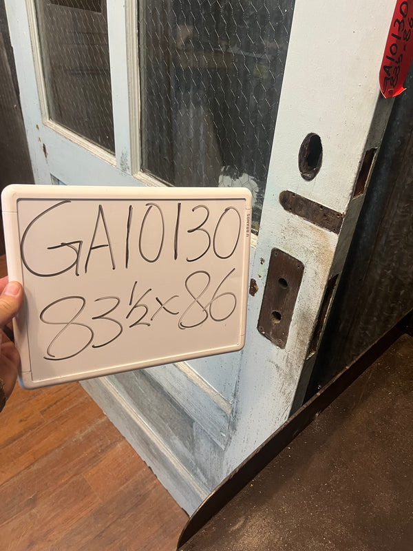 2 Panel Chicken Wire Glass Door 83 1/2 x 86 GA10130
