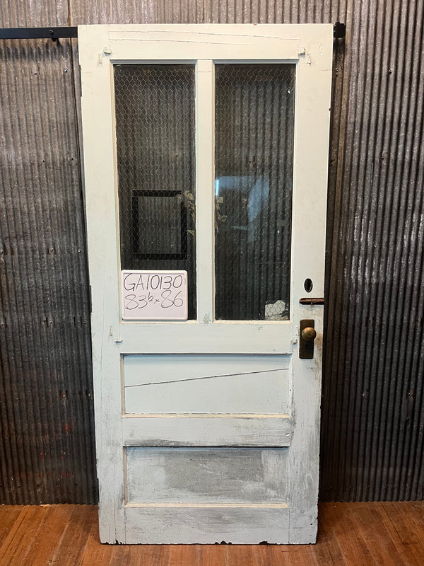 2 Panel Chicken Wire Glass Door 83 1/2 x 86 GA10130