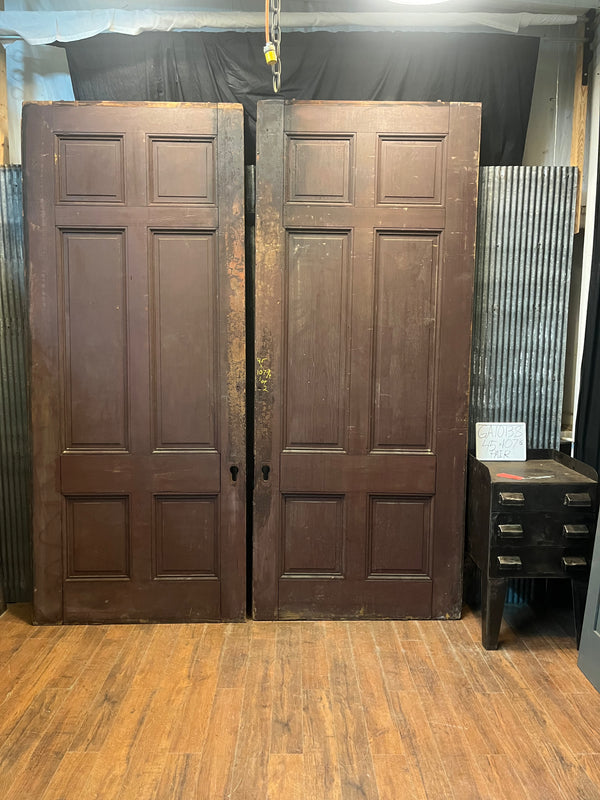 Very Large 6 Panel Pocket Door Pair 90 x 167 1/2 GA10138