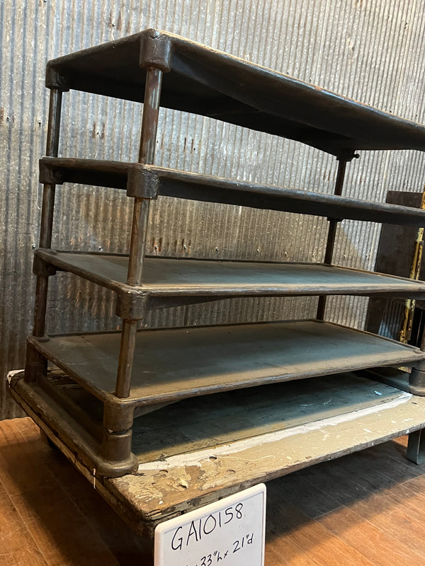 4 Tier Cast Iron Industrial Shelving GA10158