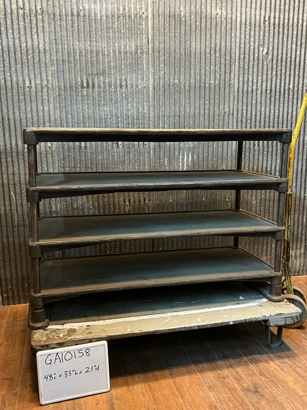 4 Tier Cast Iron Industrial Shelving GA10158
