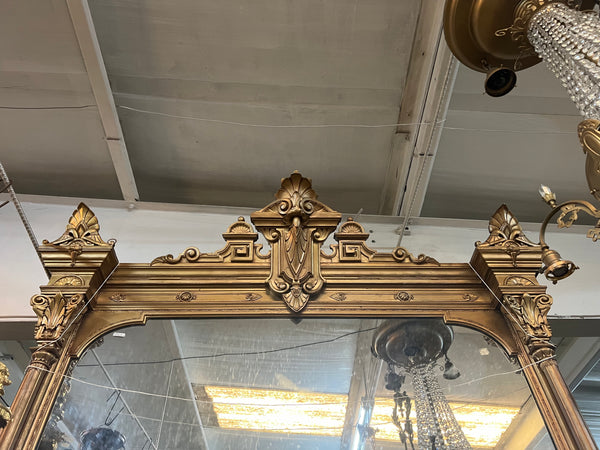 Monumental Gilded Fireplace Mantel & Mirror GA10159