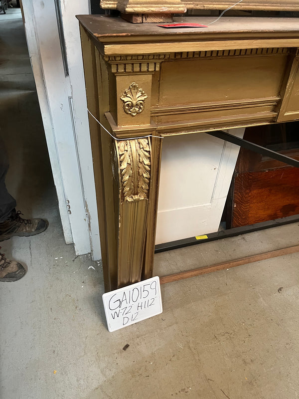 Monumental Gilded Fireplace Mantel & Mirror GA10159