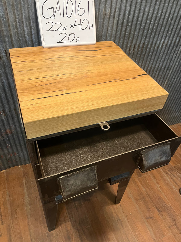 Shop Made Steel Tool Cabinet w Butcher Block Top GA10161