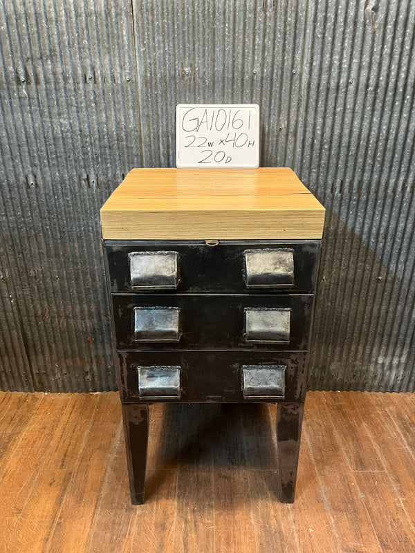 Shop Made Steel Tool Cabinet w Butcher Block Top GA10161