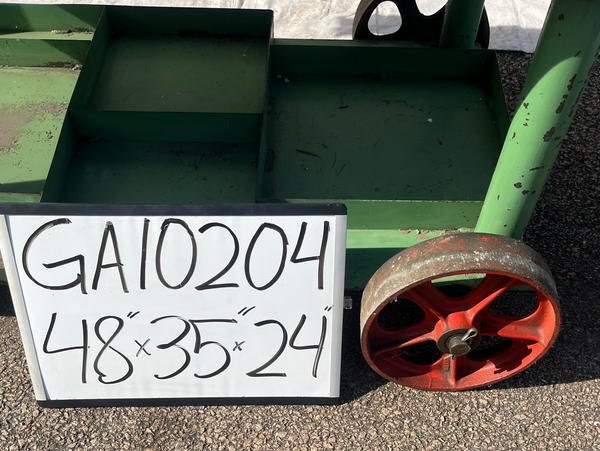 Large  3 Level Industrial Factory Compartment Bin Cart on Wheels GA10204