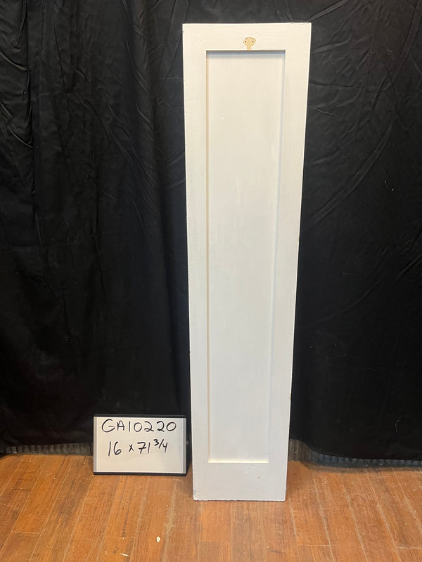 Interior White Single Panel Skinny Door w/ mirror 16" x 71 3/4" GA10220