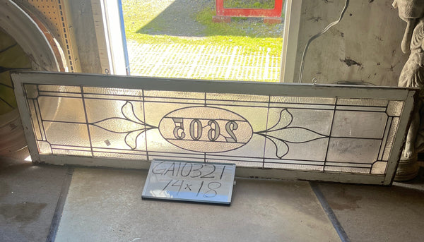 Leaded Glass Transom Window GA10321
