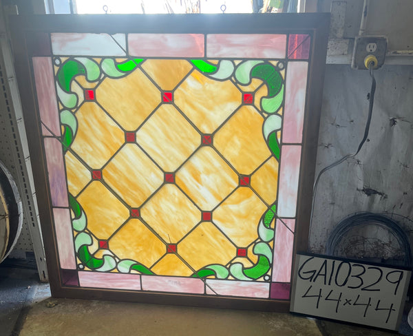 Framed Stained Glass Window GA10329