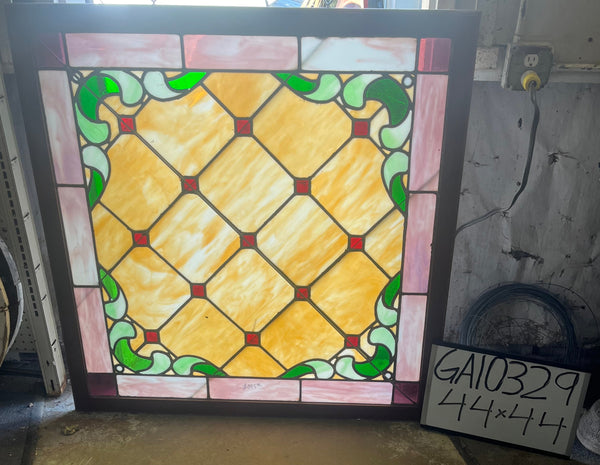 Framed Stained Glass Window GA10329