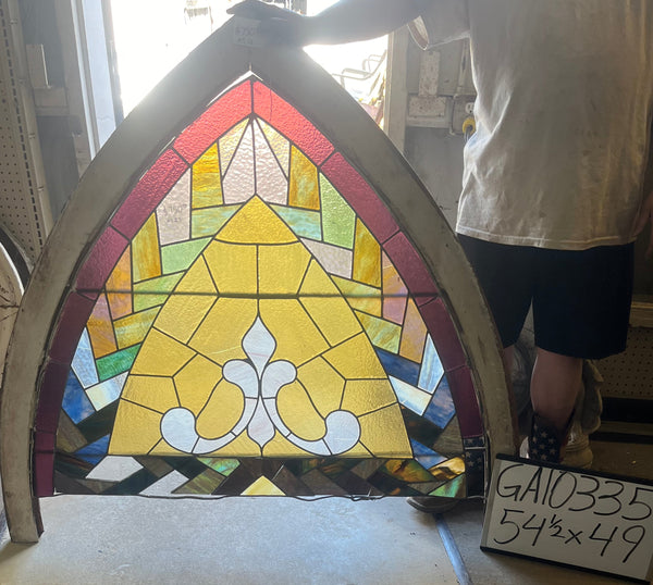 Gothic Arch Stained Glass Window GA10335