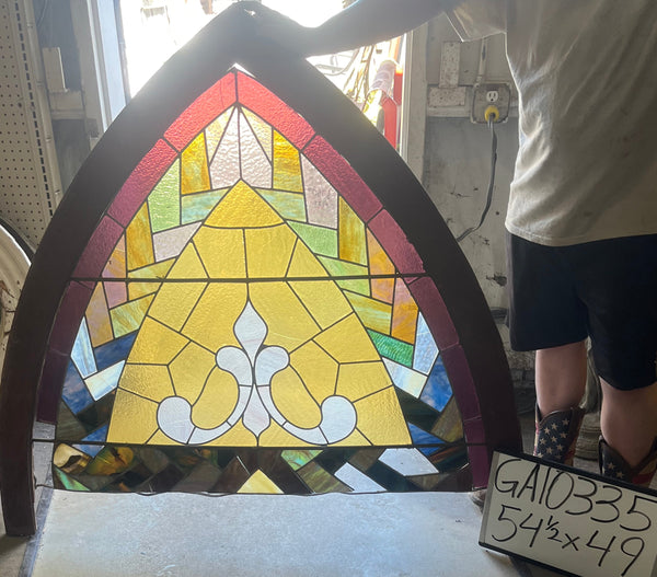 Gothic Arch Stained Glass Window GA10335