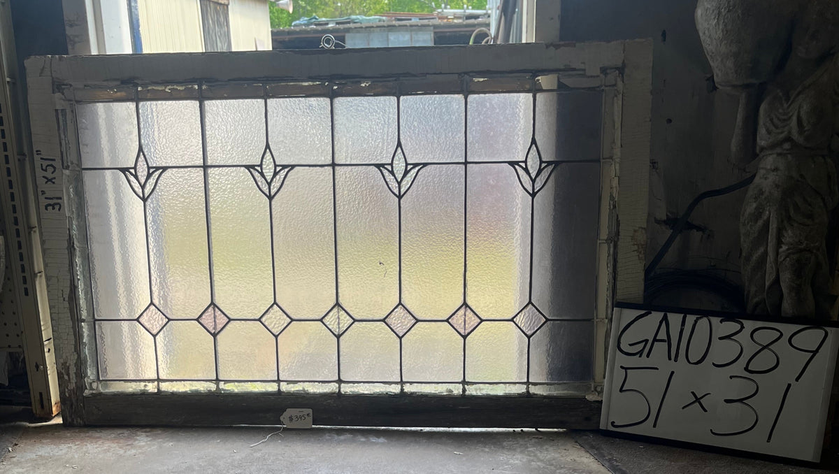 Textured Apartment Architectural Salvage Reference: Textured Glass Window Ga10389